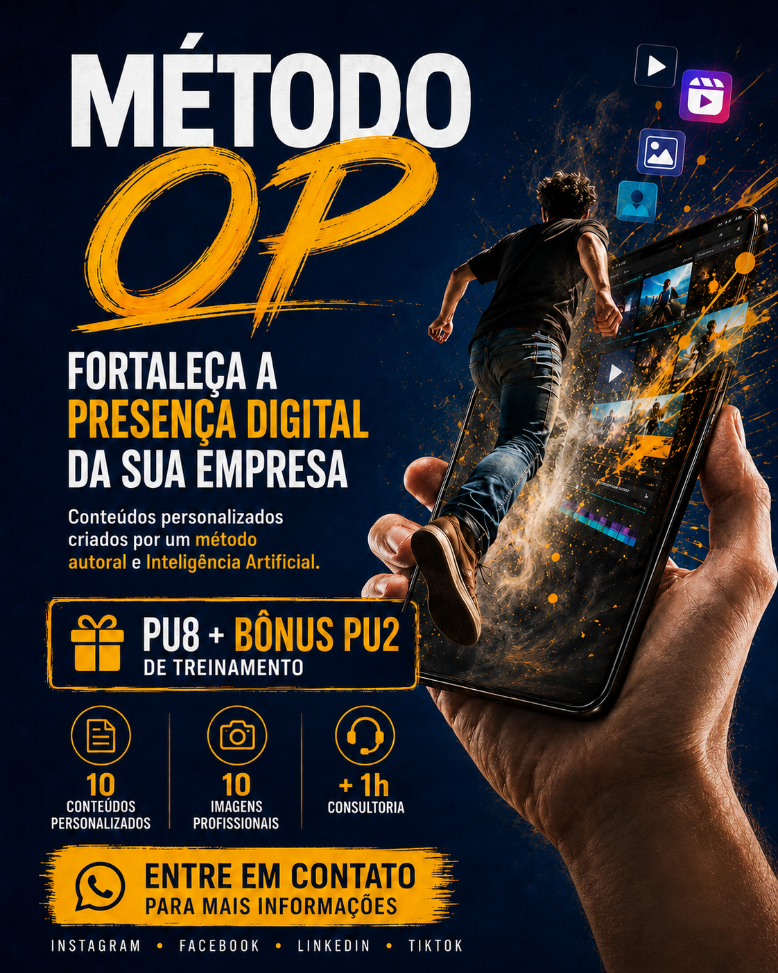 Método OP — conteúdos gerados para redes sociais